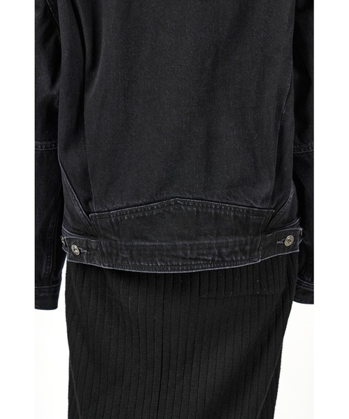 fireservice(ファイヤーサービス)の「Fire Service タックデザインジャケット(デニムジャケット・レディース・ブラック・0/1/2)」の12枚目の写真