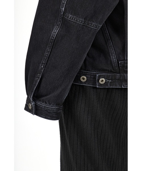 fireservice(ファイヤーサービス)の「Fire Service タックデザインジャケット(デニムジャケット・レディース・ブラック・0/1/2)」の13枚目の写真