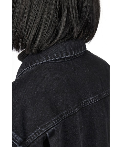 fireservice(ファイヤーサービス)の「Fire Service タックデザインジャケット(デニムジャケット・レディース・ブラック・0/1/2)」の14枚目の写真