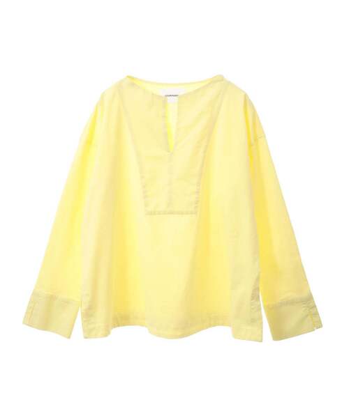 LOGEMENT DE CLAIRE(ロジュモンドクレール)の「【LOURMARIN】布帛コンビキーネックプルオーバー(Tシャツ/カットソー・レディース・ブルー/チャコールグレー/ホワイト/イエロー・FREE)」の12枚目の写真