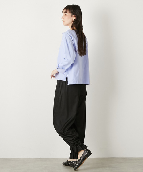 LOGEMENT DE CLAIRE(ロジュモンドクレール)の「【LOURMARIN】布帛コンビキーネックプルオーバー(Tシャツ/カットソー・レディース・ブルー/チャコールグレー/ホワイト/イエロー・FREE)」の19枚目の写真