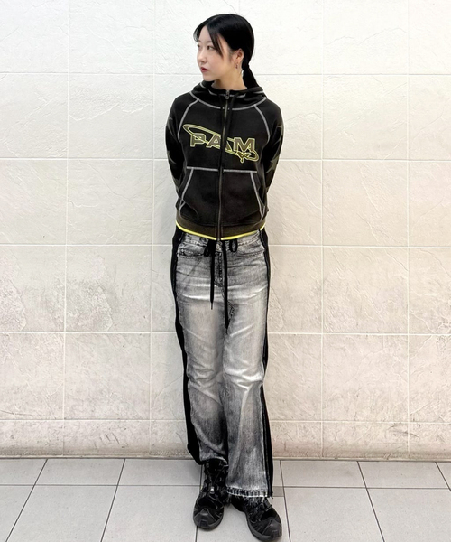 P.A.M.(パム)の「【P.A.M/パム】JADE RABBIT HOODED ZIP THRU 4580- BLWS(パーカー・レディース・ブラック・SMALL/LARGE)」の6枚目の写真