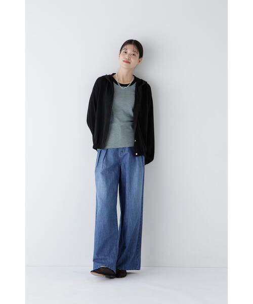 パーカー コットンナイロンシアーカットソーフーディー レディース human woman パーカー コットンナイロンシアーカットソー