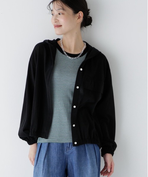 HUMAN WOMAN◆パーカー/M/コットン/BEG/077-3255006 HUMAN WOMAN(ヒューマンウーマン) / パーカー/M/コットン/BEG