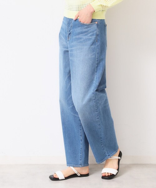 Dessin（デッサン）の「【洗える】デニムカーブパンツ（デニムパンツ・レディース・ネイビー/ライトブルー/ブルー・01/02/03）」の4枚目の写真
