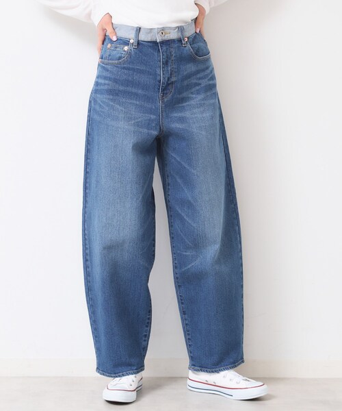 Dessin（デッサン）の「【洗える】デニムカーブパンツ（デニムパンツ・レディース・ネイビー/ライトブルー/ブルー・01/02/03）」の9枚目の写真