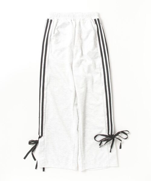 Per sist ence(パーシエンス)の「サイドラインリボンパンツ(スウェットパンツ・レディース・ブラック/ホワイト系・LARGE/MEDIUM)」の6枚目の写真