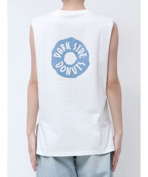 Ungrid（アングリッド）の「PARK SIDE DONUTS別注ロゴタンクトップ（タンクトップ・レディース・ピンク/オフホワイト/チャコールグレー・FREE）」の12枚目の写真