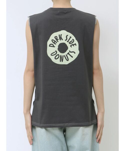 Ungrid（アングリッド）の「PARK SIDE DONUTS別注ロゴタンクトップ（タンクトップ・レディース・ピンク/オフホワイト/チャコールグレー・FREE）」の13枚目の写真