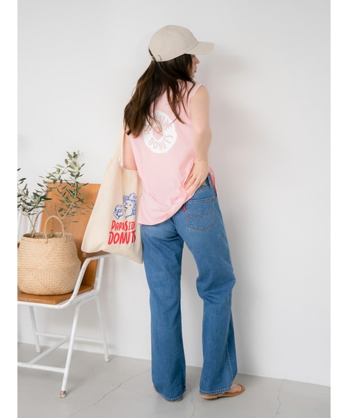 Ungrid（アングリッド）の「PARK SIDE DONUTS別注ロゴタンクトップ（タンクトップ・レディース・ピンク/オフホワイト/チャコールグレー・FREE）」の22枚目の写真