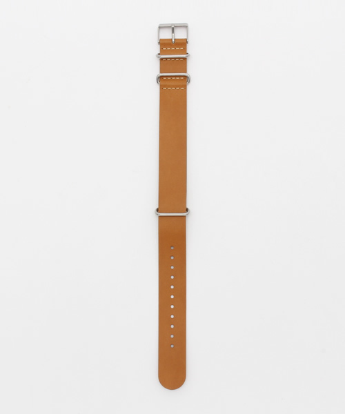 TIMEX（タイメックス）の「TIMEX / 20㎜ レザーウォッチストラップ（アナログ腕時計・レディース・ベージュ/ライトブラウン・ONE SIZE）」の2枚目の写真