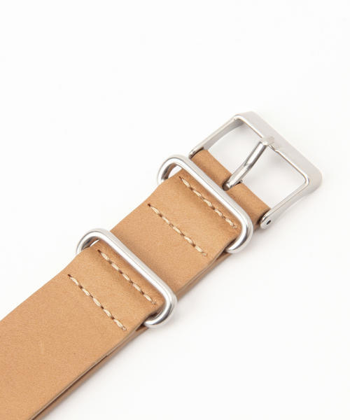 TIMEX（タイメックス）の「TIMEX / 20㎜ レザーウォッチストラップ（アナログ腕時計・レディース・ベージュ/ライトブラウン・ONE SIZE）」の5枚目の写真