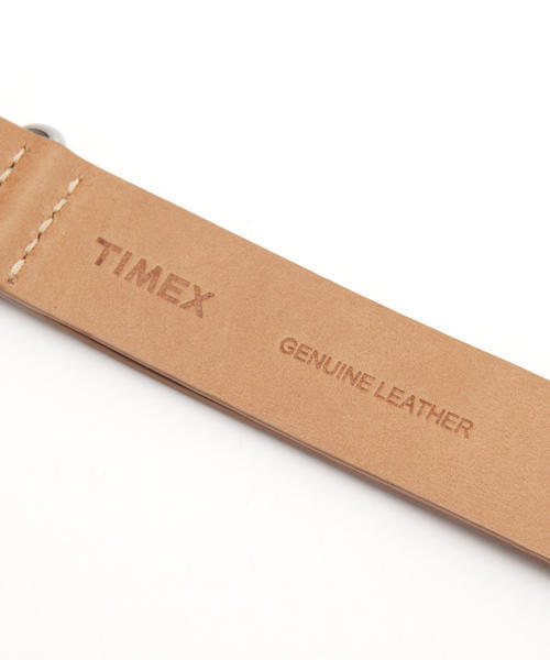 TIMEX（タイメックス）の「TIMEX / 20㎜ レザーウォッチストラップ（アナログ腕時計・レディース・ベージュ/ライトブラウン・ONE SIZE）」の6枚目の写真