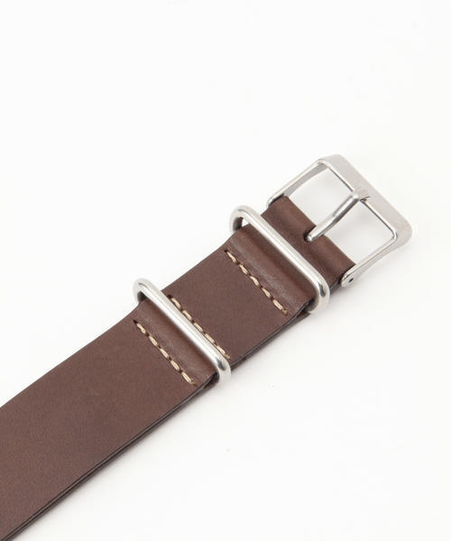 TIMEX（タイメックス）の「TIMEX / 20㎜ レザーウォッチストラップ（アナログ腕時計・レディース・ベージュ/ライトブラウン・ONE SIZE）」の9枚目の写真