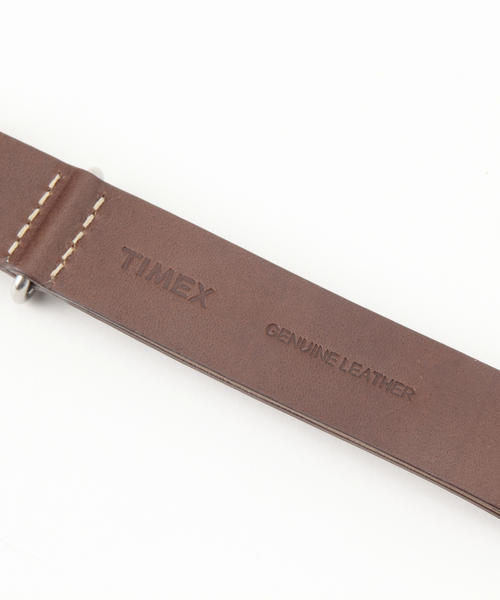TIMEX（タイメックス）の「TIMEX / 20㎜ レザーウォッチストラップ（アナログ腕時計・レディース・ベージュ/ライトブラウン・ONE SIZE）」の10枚目の写真