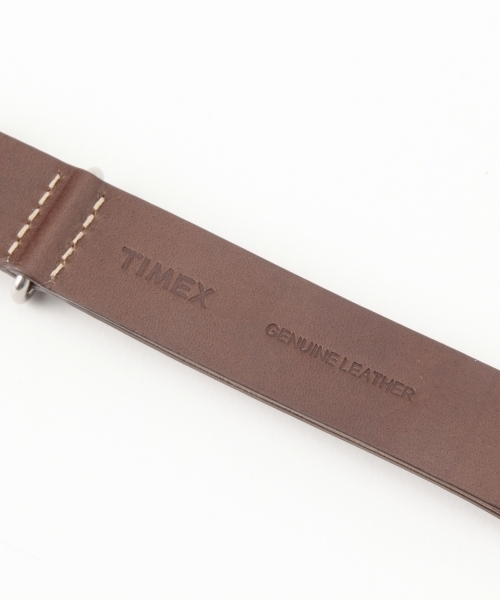 TIMEX（タイメックス）の「TIMEX / 20㎜ レザーウォッチストラップ（アナログ腕時計・レディース・ベージュ/ライトブラウン・ONE SIZE）」の12枚目の写真