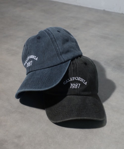 Bonjour Sagan（ボンジュールサガン）の「CALIFORNIA1987ロゴピグメントキャップ（キャップ・レディース・ネイビー/ライトブラック・FREE）」の11枚目の写真