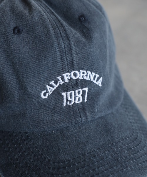 Bonjour Sagan（ボンジュールサガン）の「CALIFORNIA1987ロゴピグメントキャップ（キャップ・レディース・ネイビー/ライトブラック・FREE）」の6枚目の写真