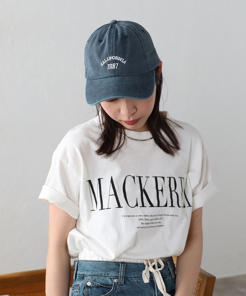 Bonjour Sagan（ボンジュールサガン）の「CALIFORNIA1987ロゴピグメントキャップ（キャップ・レディース・ネイビー/ライトブラック・FREE）」の16枚目の写真