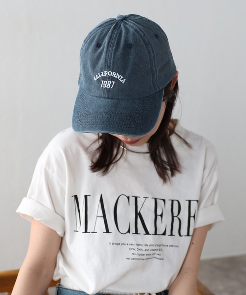 Bonjour Sagan（ボンジュールサガン）の「CALIFORNIA1987ロゴピグメントキャップ（キャップ・レディース・ネイビー/ライトブラック・FREE）」の17枚目の写真