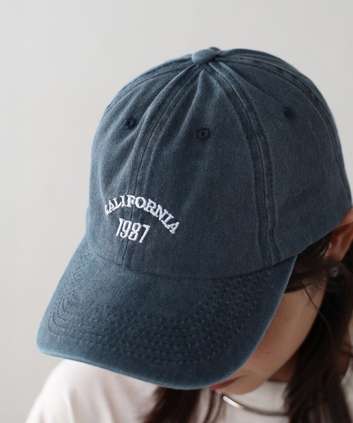 Bonjour Sagan（ボンジュールサガン）の「CALIFORNIA1987ロゴピグメントキャップ（キャップ・レディース・ネイビー/ライトブラック・FREE）」の9枚目の写真