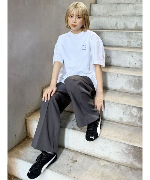 PUMA(プーマ)の「PUMA MURUA CAT MESSAGE TEE(Tシャツ/カットソー・レディース・ブラック/ホワイト・FREE)」の17枚目の写真