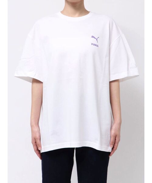PUMA(プーマ)の「PUMA MURUA CAT MESSAGE TEE(Tシャツ/カットソー・レディース・ブラック/ホワイト・FREE)」の20枚目の写真
