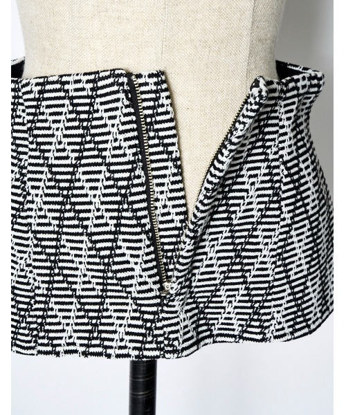 RUMCHE（ラムシェ）の「Knit Bonding Belt / ニットボンディングベルト（ベルト・レディース・ブラック×グレー・FREE）」の10枚目の写真