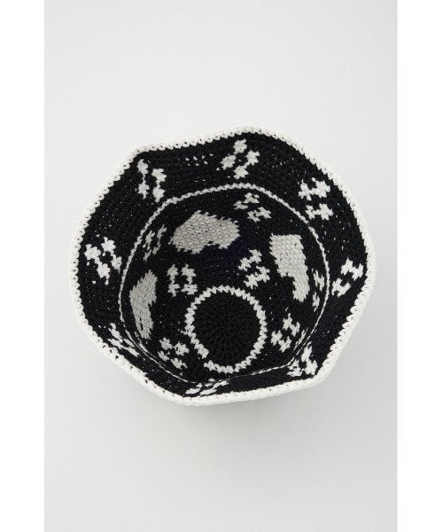 SLY（スライ）の「HEART KNIT BUCKET HAT ハート ニット バケット ハット（ハット・レディース・ブラック/ブルー・FREE）」の8枚目の写真