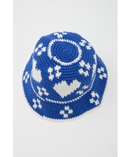 SLY（スライ）の「HEART KNIT BUCKET HAT ハート ニット バケット ハット（ハット・レディース・ブラック/ブルー・FREE）」の14枚目の写真