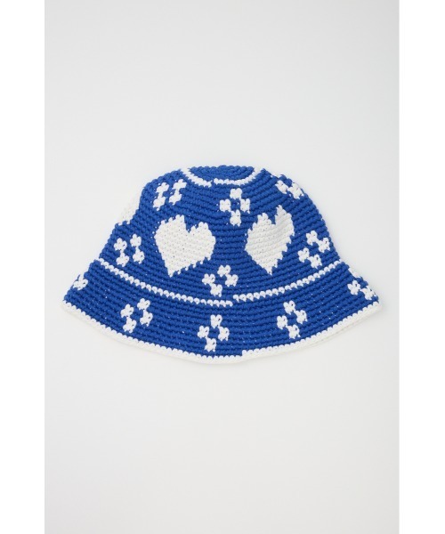 SLY（スライ）の「HEART KNIT BUCKET HAT ハート ニット バケット ハット（ハット・レディース・ブラック/ブルー・FREE）」の19枚目の写真