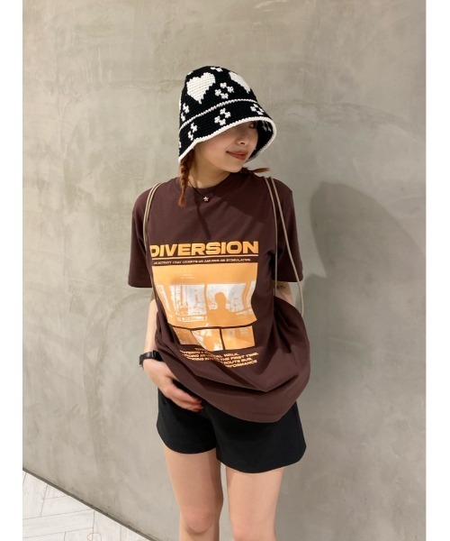 SLY（スライ）の「HEART KNIT BUCKET HAT ハート ニット バケット ハット（ハット・レディース・ブラック/ブルー・FREE）」の22枚目の写真