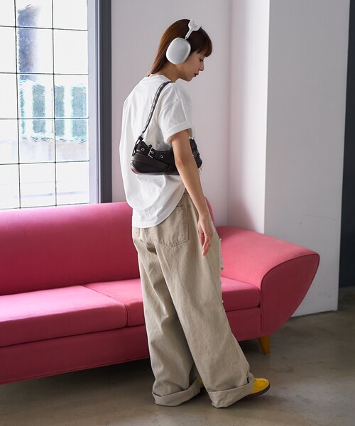 PUBLUX（パブリュクス）の「PUBLUX/パブリュクス mojojojo 相良刺繍 アートTシャツ　限定展開（Tシャツ/カットソー・レディース・グレー/オフホワイト・ﾌﾘ-）」の17枚目の写真