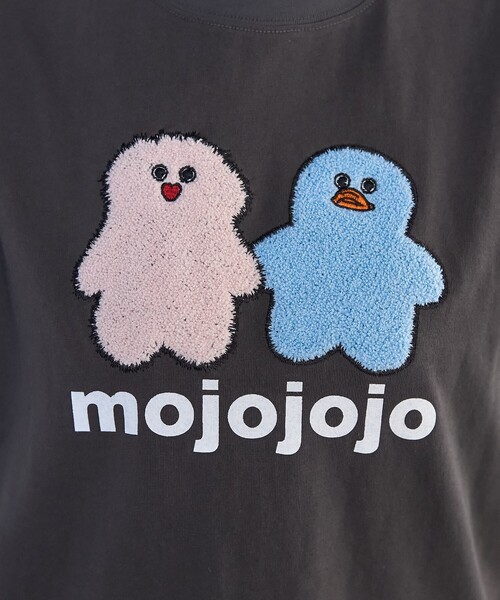 【新品タグ付き】mojojojo 相良刺繍 アートTシャツ オフホワイト セール】PUBLUX/パブリュクス mojojojo 相良刺繍 アートTシャツ