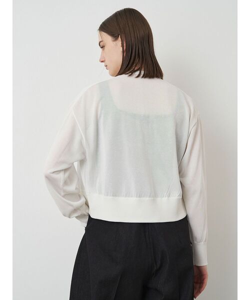 ELENDEEK（エレンディーク）の「ハイツイストシアーカーディガン（カーディガン/ボレロ・レディース・グリーン/ブラウン/オフホワイト/ダークオレンジ・FREE）」の10枚目の写真