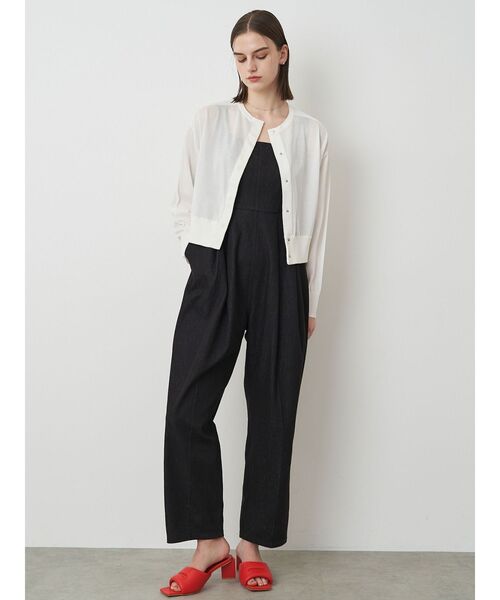 ELENDEEK（エレンディーク）の「ハイツイストシアーカーディガン（カーディガン/ボレロ・レディース・グリーン/ブラウン/オフホワイト/ダークオレンジ・FREE）」の8枚目の写真