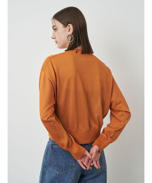 ELENDEEK（エレンディーク）の「ハイツイストシアーカーディガン（カーディガン/ボレロ・レディース・グリーン/ブラウン/オフホワイト/ダークオレンジ・FREE）」の14枚目の写真