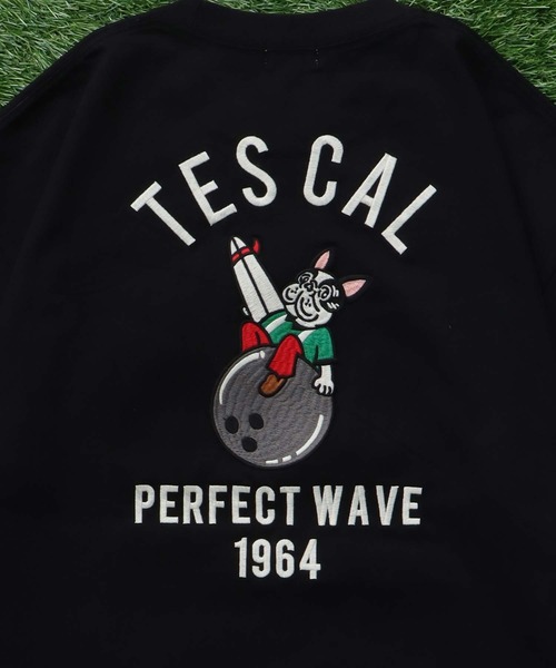 The Endless Summer（エンドレスサマー）の「TES BOWLING EMB BIG T-SHIRT / ビッグシルエットTシャツ（Tシャツ/カットソー・メンズ・ネイビー/ホワイト/ブラック/ブラウン・SMALL/X-LARGE/LARGE/MEDIUM）」の12枚目の写真