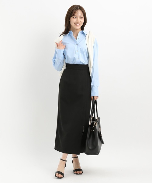 Andemiu（アンデミュウ）の「キンボタンシャツⅡ453144（シャツ/ブラウス・レディース・ライトピンク/ライトブルー/ホワイト・FREE）」の9枚目の写真