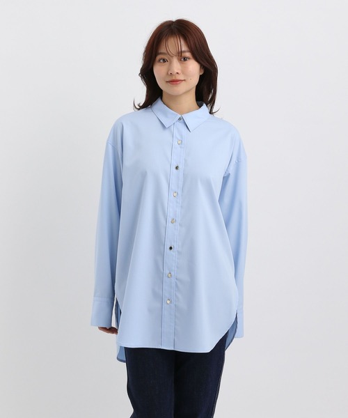 Andemiu（アンデミュウ）の「キンボタンシャツⅡ453144（シャツ/ブラウス・レディース・ライトピンク/ライトブルー/ホワイト・FREE）」の11枚目の写真