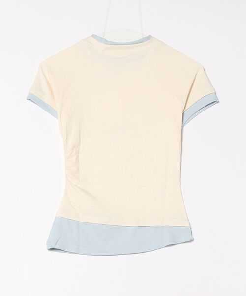 AsRiRe（アスリレイ）の「バイカラー チェリーリボンストーンTシャツ（Tシャツ/カットソー・レディース・アイボリー/グレー・M）」の14枚目の写真