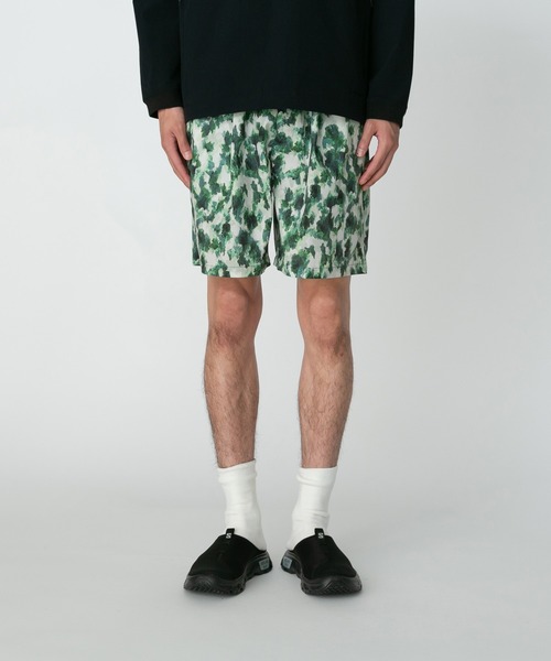 Snow Peak(スノーピーク)の「Snow Peak / Printed Breathable Quick Dry Shorts ショートパンツ(その他パンツ・メンズ・グリーン/グレー・L/XL/S/M)」の2枚目の写真