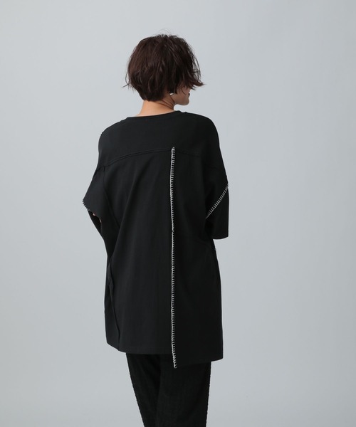 LEPSIM（レプシィム）の「リメイクステッチチュニックワンピース　992068（チュニック・レディース・レッド/オフホワイト/チャコールグレー/ブラック/イエロー/ライトグリーン・FREE）」の13枚目の写真