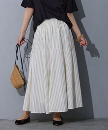 NICOLE white | ストライプスカート(スカート)