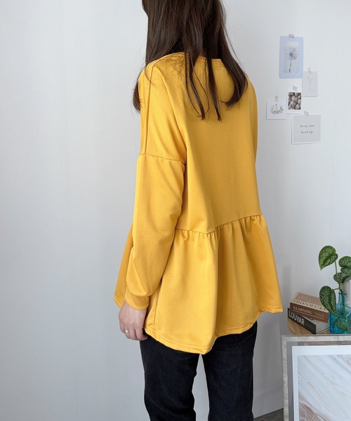 Deuxieme Classes☆シルクアシンメトリープルオーバーチュニック 23AW＊Wings掲載＊【L】【ウォッシャブル】シャツレイヤー