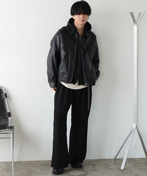 WYM LIDNM（ウィム バイ リドム）の「ROUND MINI SHOULDER BAG（ショルダーバッグ・メンズ・ブラック/ダークブラウン/ライトグレー・FREE）」の19枚目の写真