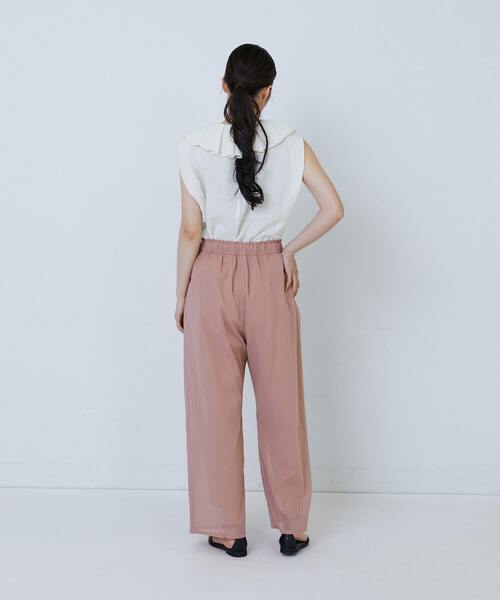 LOISIR（ロワズィール）の「【MTサイズ有り】コットンレイヤードパンツ（その他パンツ・レディース・ピンク/ネイビー・M/MT）」の7枚目の写真