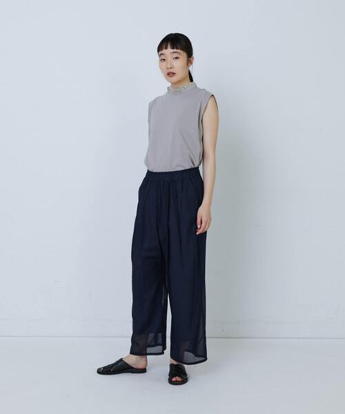 LOISIR（ロワズィール）の「【MTサイズ有り】コットンレイヤードパンツ（その他パンツ・レディース・ピンク/ネイビー・M/MT）」の15枚目の写真