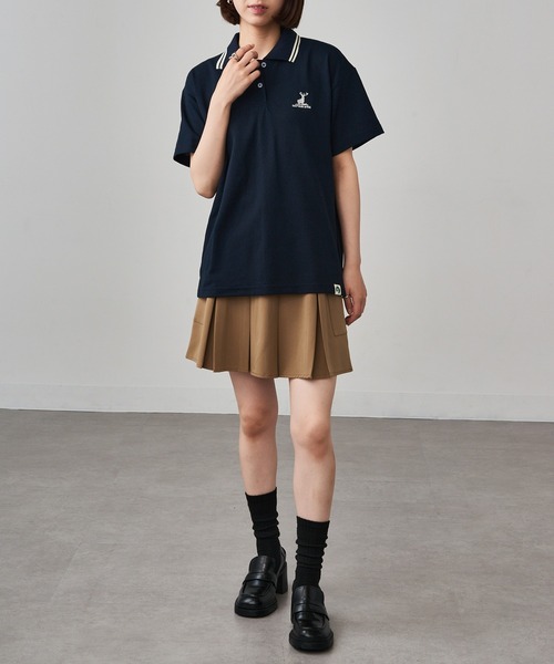 CAPTAIN STAG(キャプテンスタッグ)の「【CAPTAIN STAG】8051468 TC鹿の子衿ラインワンポイントポロシャツ(ポロシャツ・レディース・ブラック/ホワイト/ネイビー・LL/M/L)」の14枚目の写真