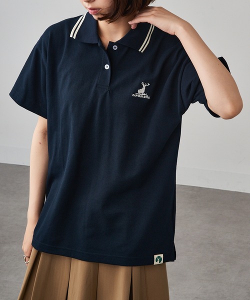 CAPTAIN STAG(キャプテンスタッグ)の「【CAPTAIN STAG】8051468 TC鹿の子衿ラインワンポイントポロシャツ(ポロシャツ・レディース・ブラック/ホワイト/ネイビー・LL/M/L)」の21枚目の写真